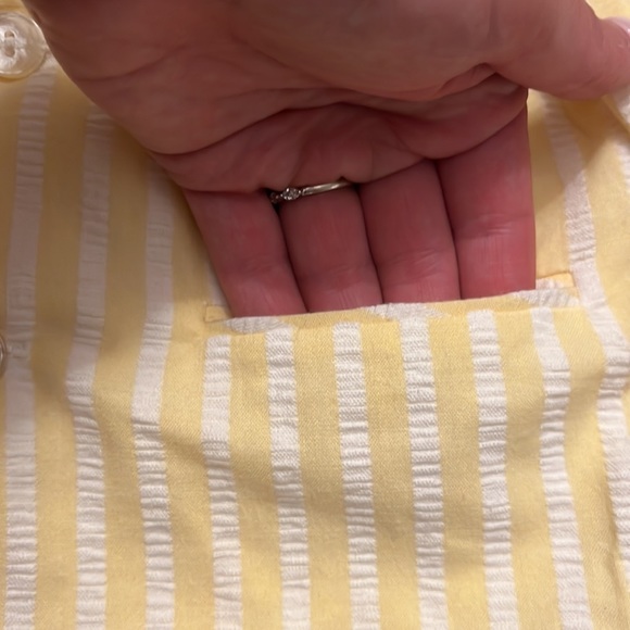 MVP Originals Vintage Yellow and White Striped Button Up Blazer, Size 3T - Picture 4 of 4